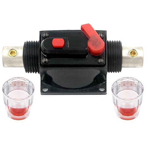 Vista 18 de ZOOKOTO 20 A 30 A 40 A 50 A 60 A 80 A 100 A 150 A 200 A 250 A 300 A interruptor de circuito con soporte de fusibles de reinicio manual para auto