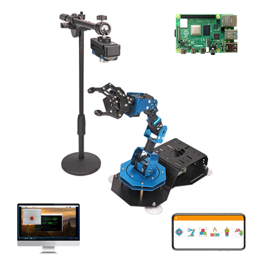 Ai Revo STEM CELL 4本セット Amazon.co.jp: Raspberry Pi 4B / 4G用の6DOFロボットアームキット