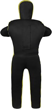MMA Practice Dummy (Standing Position) for Boxing, Fighting, Throwing, Grappling, Karate, jiu-Jitsu, Wrestling Training - UNFILLED