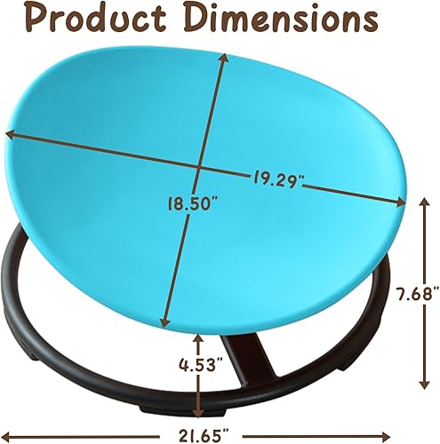 Miniatura 3 de GAKINUNE Silla sensorial para niños con autismo, silla giratoria para niños, silla giratoria sensorial para mejorar la coordinación física, silla