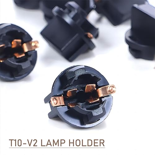 Miniatura 4 de Paquete de 10 bombillas para salpicadero, enchufe de bloqueo giratorio T10, accesorios de luz de automóvil, adecuados para la mayoría de los