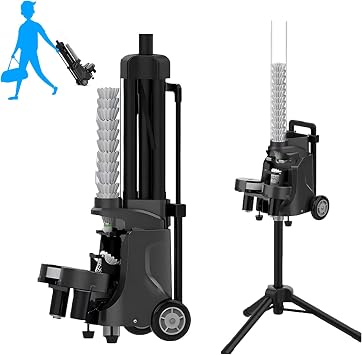 Intelligent Badminton Serve Machine, Portable Shuttlecock Launcher with Adjustable Speed and APP Control, Single Trainer Self-Training Ball Feeder, for Gym & School