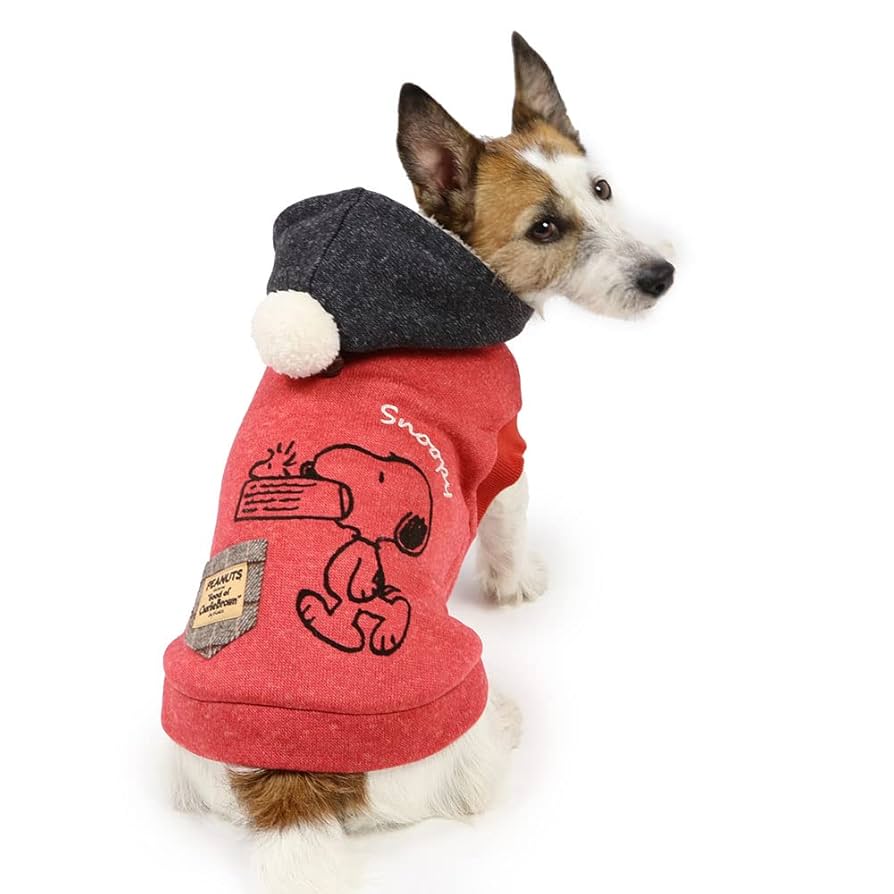Amazon | ペットパラダイス 犬 服 秋 スヌーピー パーカー