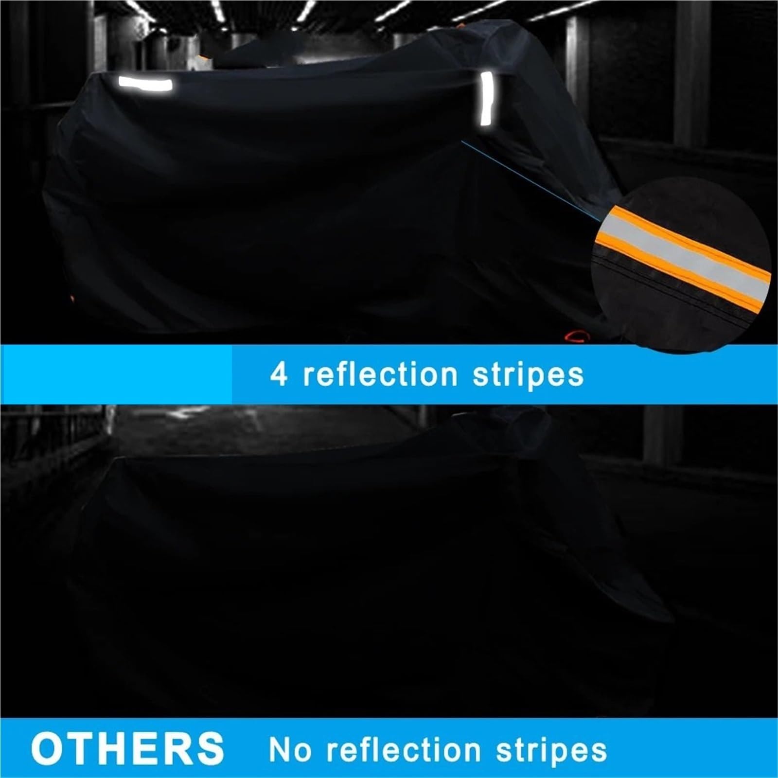 Funda para Moto Protector Cubierta Impermeable al Aire Libre Durante Todas Las Estaciones a pruebade Polvo protección UV Cubierta de Lluvia para Moto para X-ADV 750 XADV(M for 160cm)