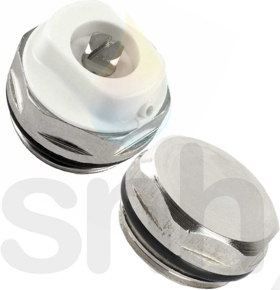 1/2" Inch Air Vent Radiator Bleed Plug Valve Directional with Blanking Plug