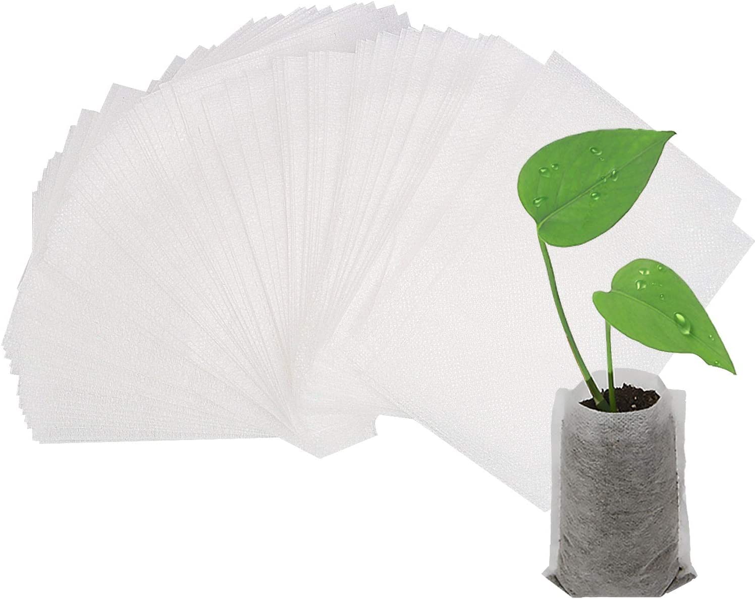 Macetas de tela para plantas que evitan raíces podridas bolsas Augshy 11x11