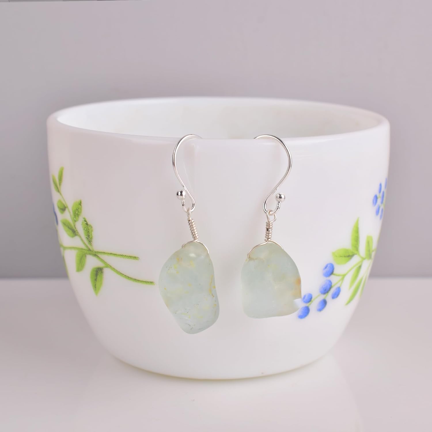 Natural Green Onyx Natural Crystals Earring, Pear Cabochon Gemstone, Energy Healing Crystals, Birthday, Gift for Her, Gemstone Jewelry AAA+ Quality