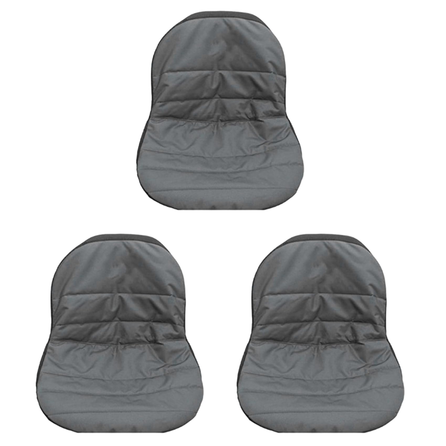 Ctrlzs Gray 3X Universal Riding Lawn Mower Tractor Seat Cover Padded Comfort Pad Storage Pouch Medium (Gray)