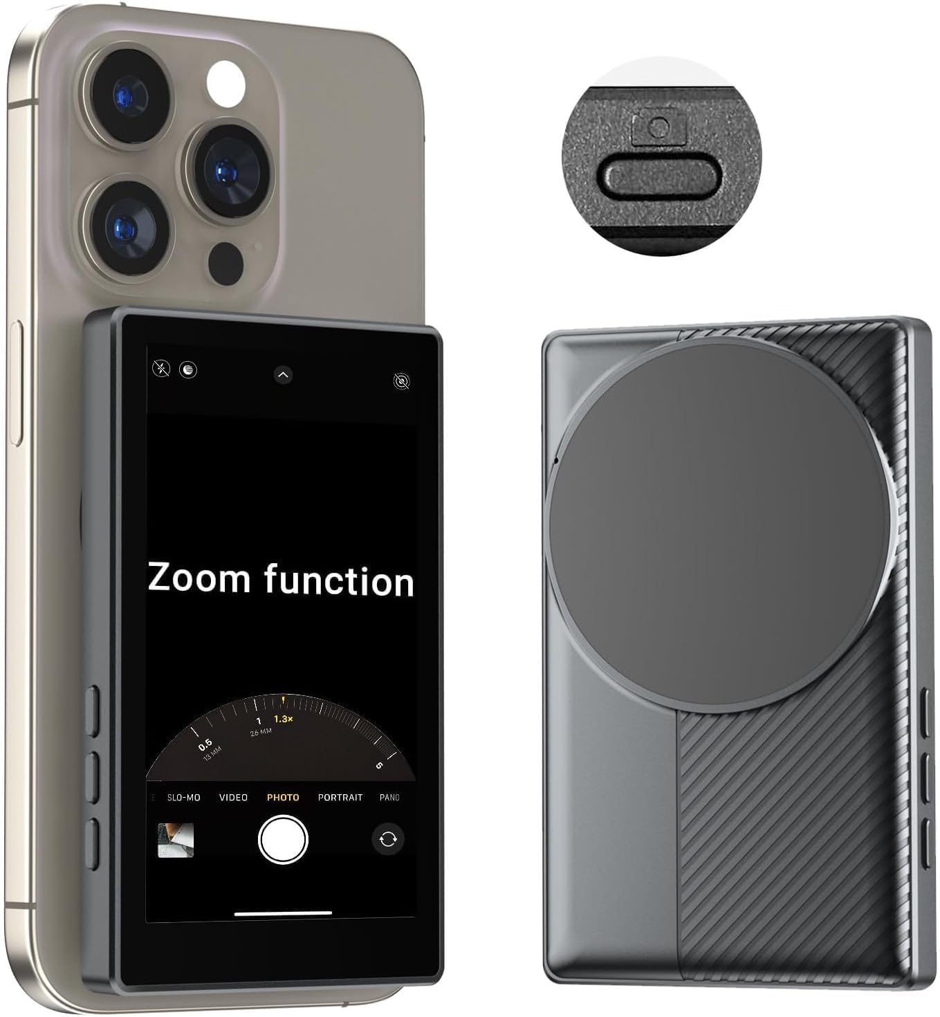 Monitor Selfie 4K Para IPhone Y Android – Pantalla De 3.97″ Con Mando Bluetooth Y Batería De Larga Duración