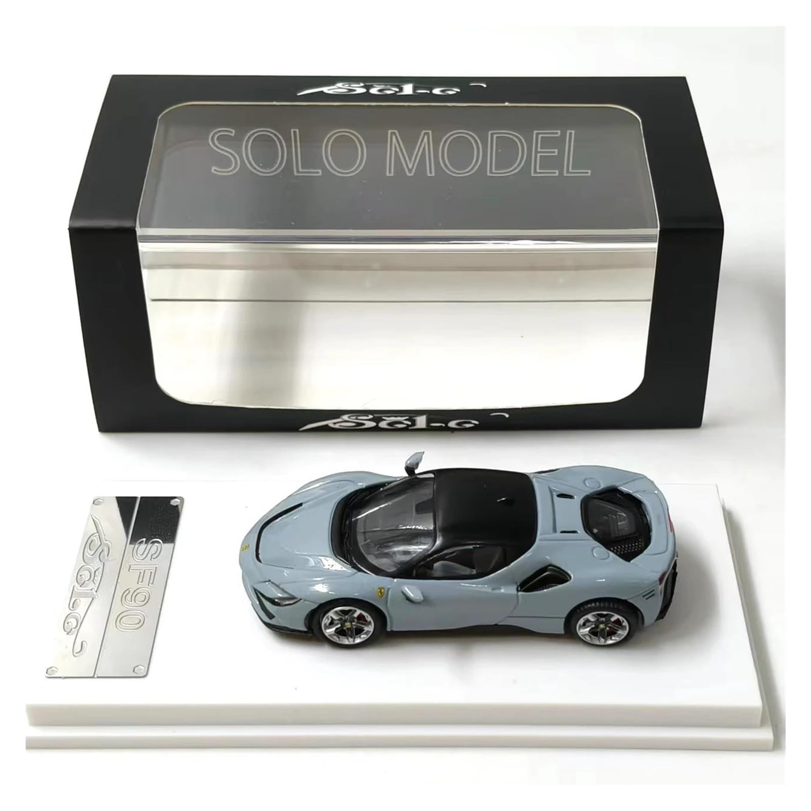Metallo Scala Replica Modellini Di Auto In Lega Pressofusa In Scala 1 64 Per SF90 Supercar Collezione Veicoli In Miniatura Hobby Veicoli Giochi Set