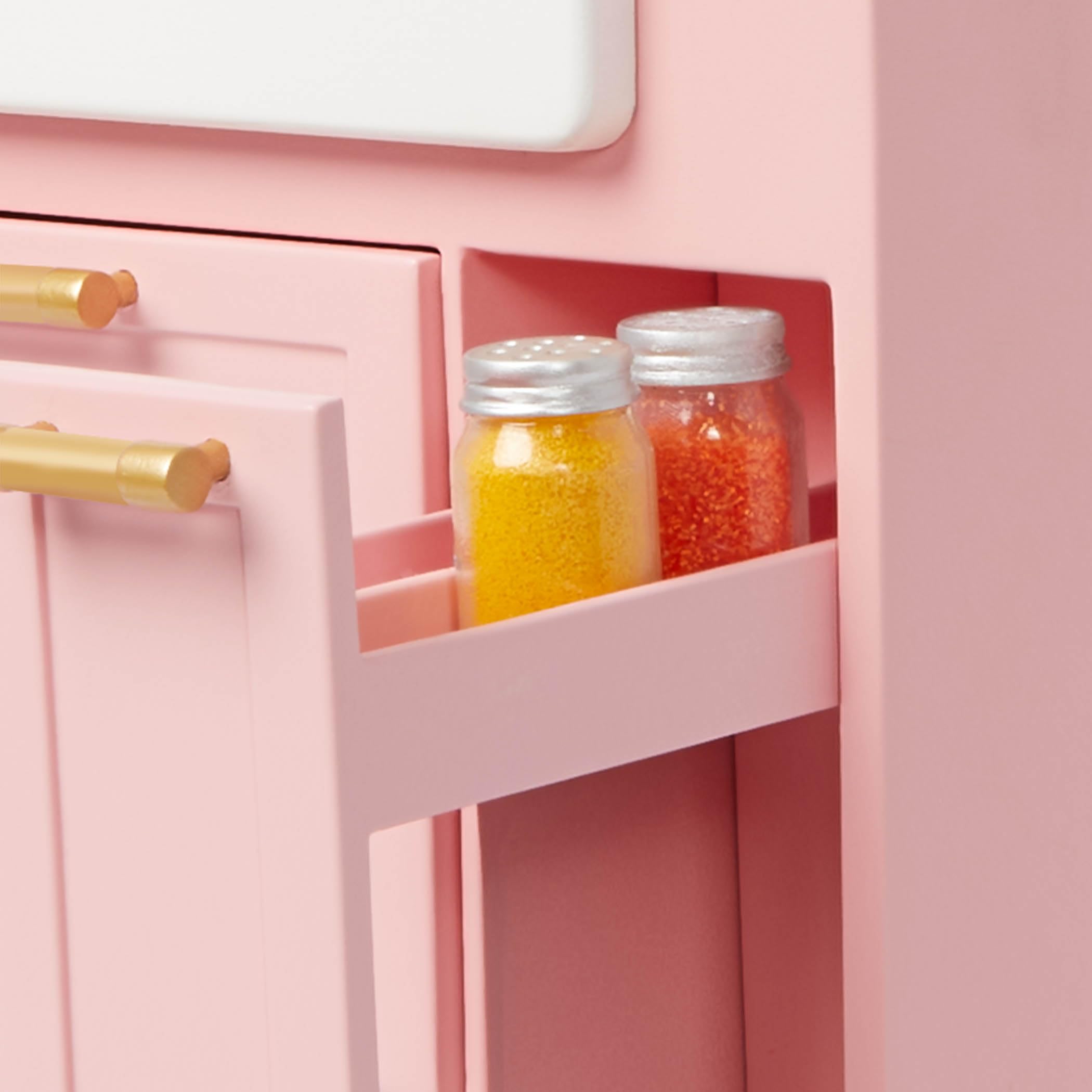Our Generation - OG Cooking Island - Jeu de Cuisine et Lave-Vaisselle - Meubles de Maison de poupée et Aliments pour Jouets - Accessoires pour poupées de 46 cm - Jouer à Faire Semblant - 3 Ans et +