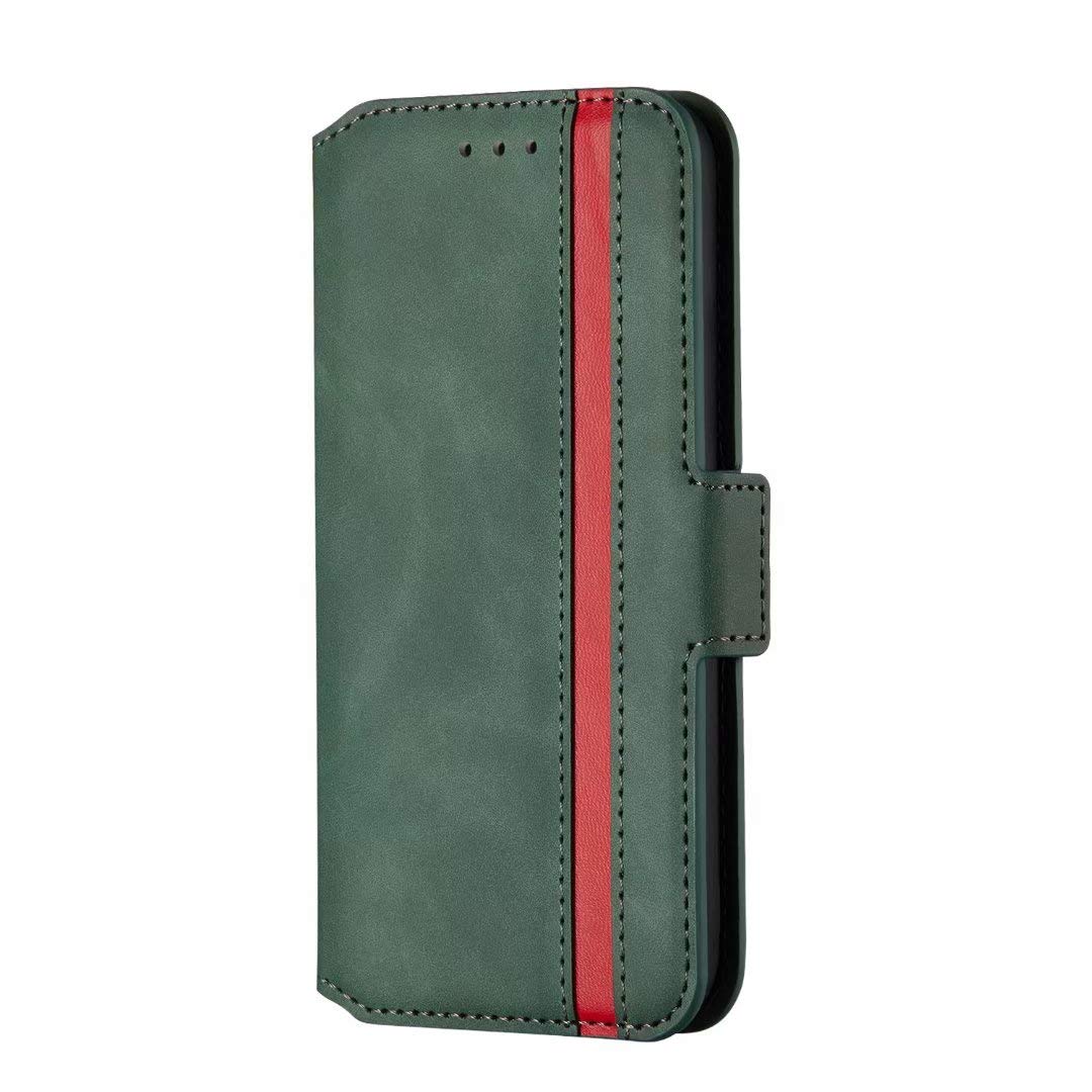 Samsung Galaxy A51 Phone Case Shockproof PU Leather Flip Wallet Cases Smooth Folio Slim Fit Magnetic Protective Cover Soft TPU Bumper with Stand Card Holder Slots for Samsung Galaxy A51 dark green