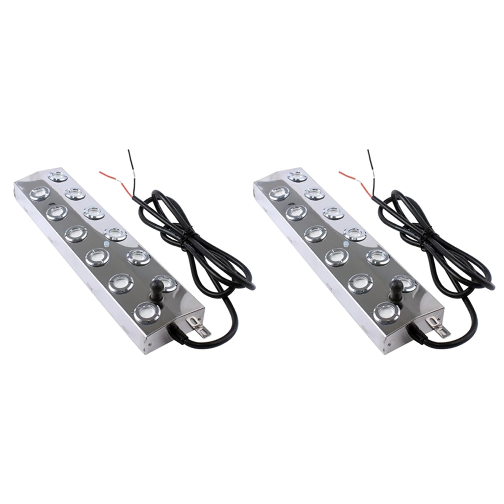 2X 12 Teste Nebbiogeno Nebbiogeno Ad Ultrasuoni Nebulizzatore Umidificatore d'Aria d'Acqua Nebbiogeno Macchina Nebulizzatore nel Acciaio