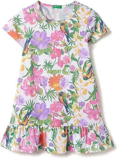 United Colors of Benetton Regular Fit Round Neck Printed Dress