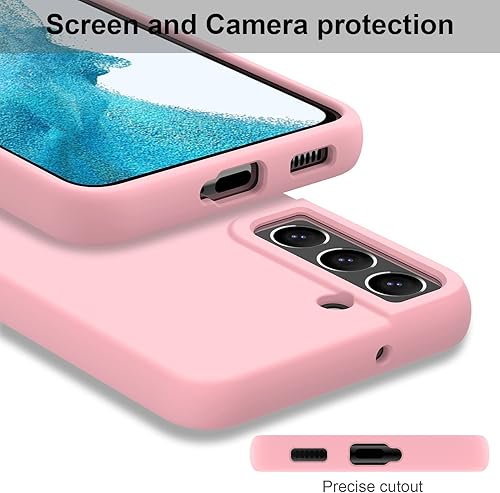 Miniatura 3 de DEENAKIN Funda de silicona para Samsung Galaxy S22, suave y sedosa, de goma, de gel, con forro de microfibra suave, ajuste delgado, funda protectora