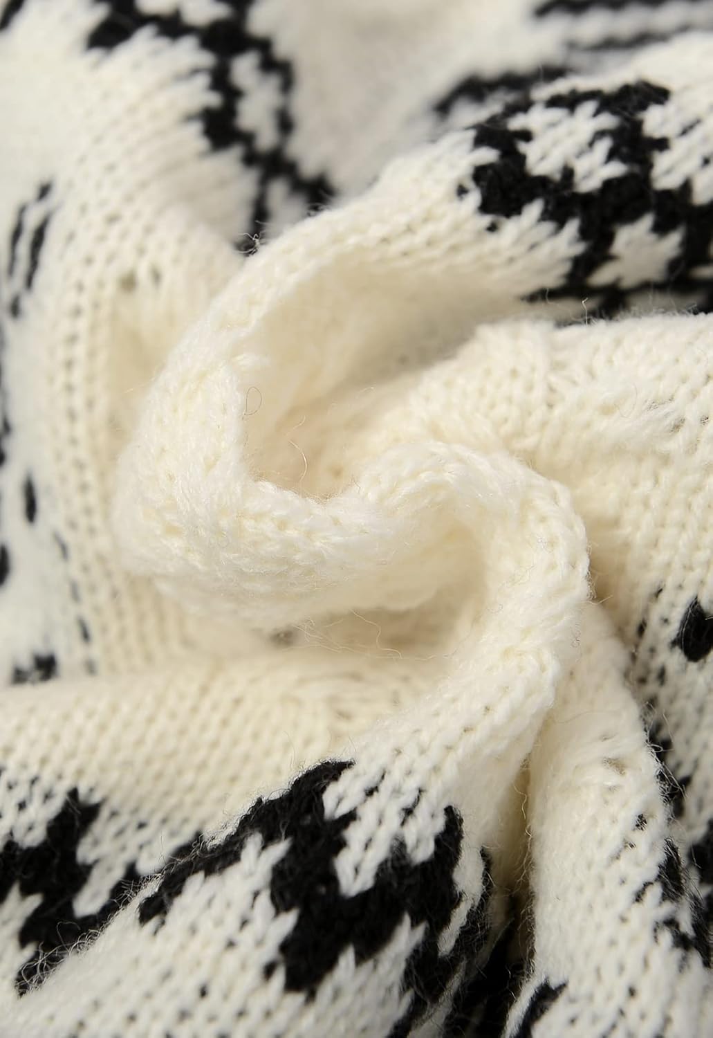 ZHILI Ugly Christmas Sweaters for Men Featuring Winter Argyle Patterns Loose Crew Neck Pullover Sweater - Image 4