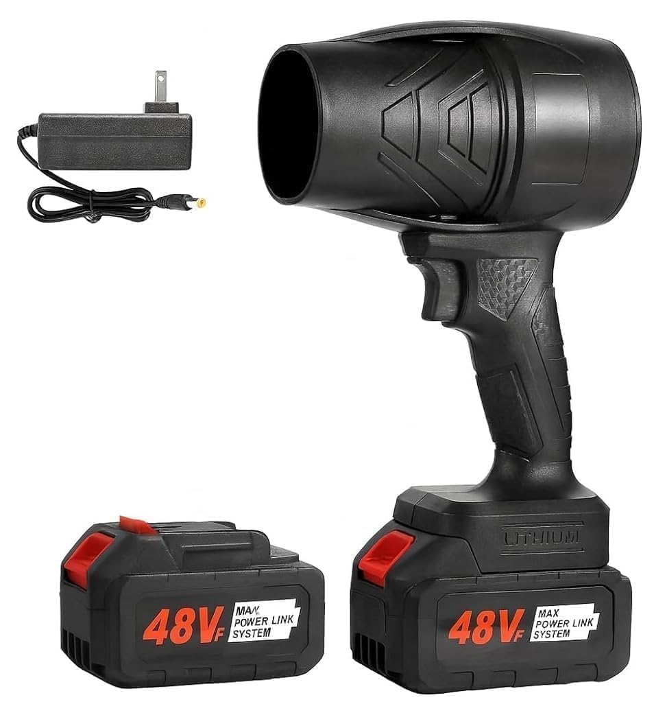 Portable Cordless Air Blower Jet Fan, 48V Rechargeable Turbo Car Dryer Blower, High-Speed Electric Air Duster for Car Drying, Computer Dust Removal, Leaf Blowing, Home, Garage & Outdoor Use-image-18