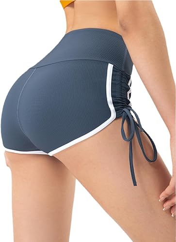 Pantalones cortos de yoga estéticos para mujer, pantalones cortos de entrenamiento estéticos para mujer