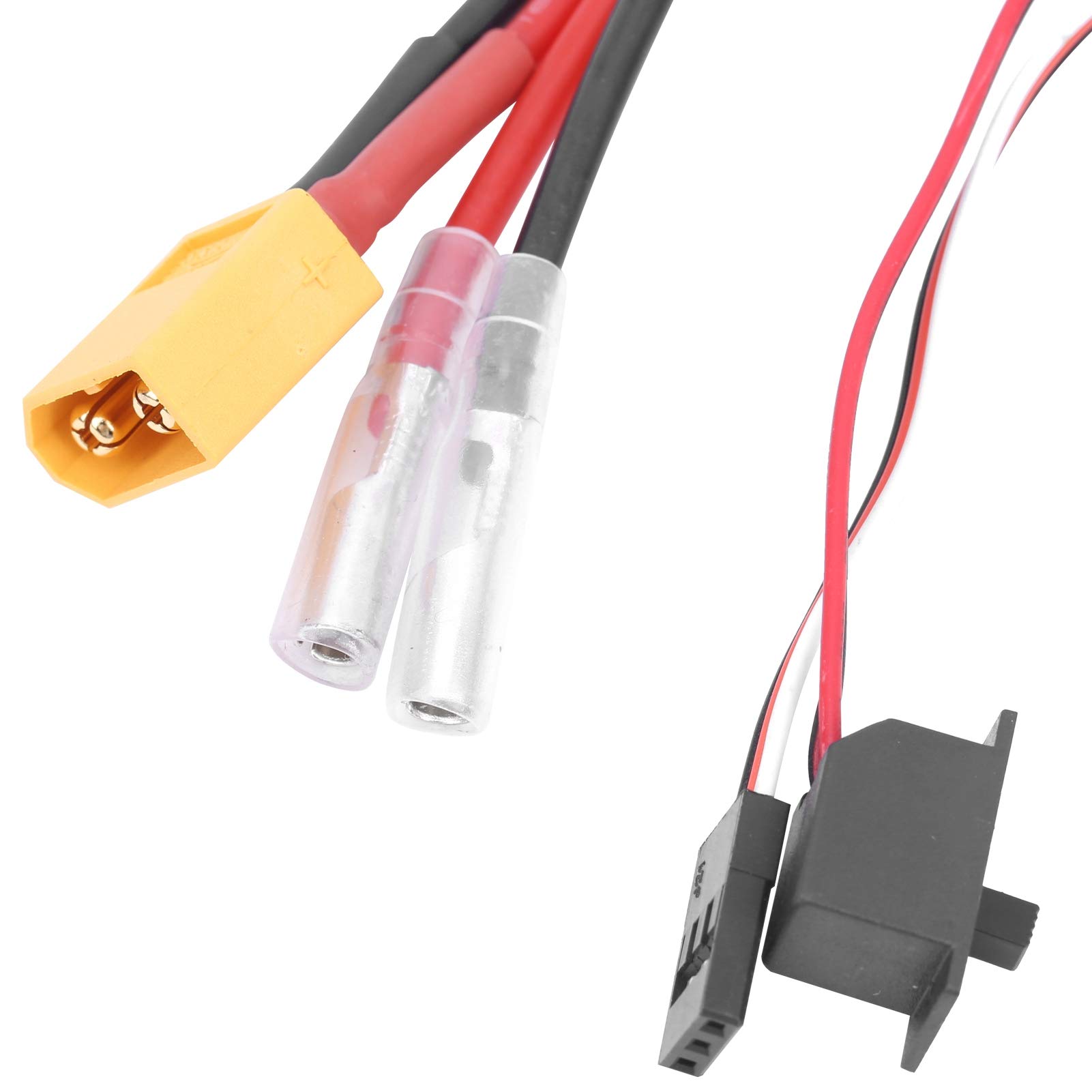Regolatore elettronico di velocità 360A, RC Crawler Car Bidirezionale ESC Spazzolato Motore Pezzi di Ricambio Attrezzatura di Controllo remoto per 1/10 RV Overland Car Short Truck (Spina XT60)