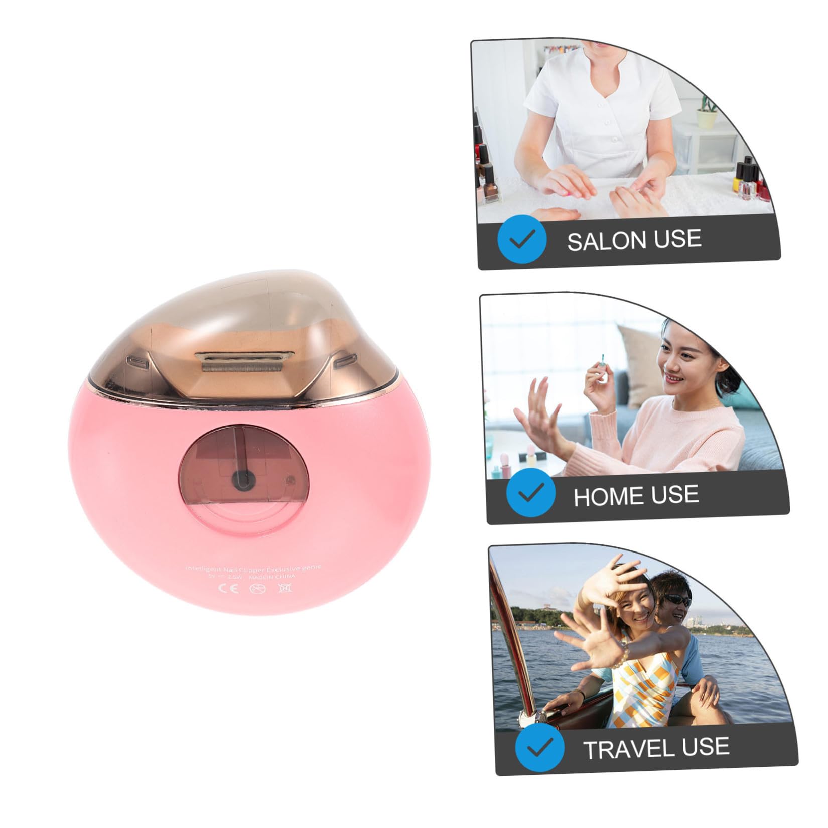 TOYANDONA 1 Set Herramienta de Pedicura Cortauñas Automático con Cepillo y Cabezales de Repuesto para Niños y Adultos