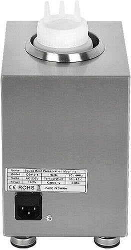 Miniatura 5 de Calentador eléctrico comercial de salsa de queso, 22.0 fl oz, calentador de salsa de alimentos para encimera, multifuncional, 110 V, máquina de