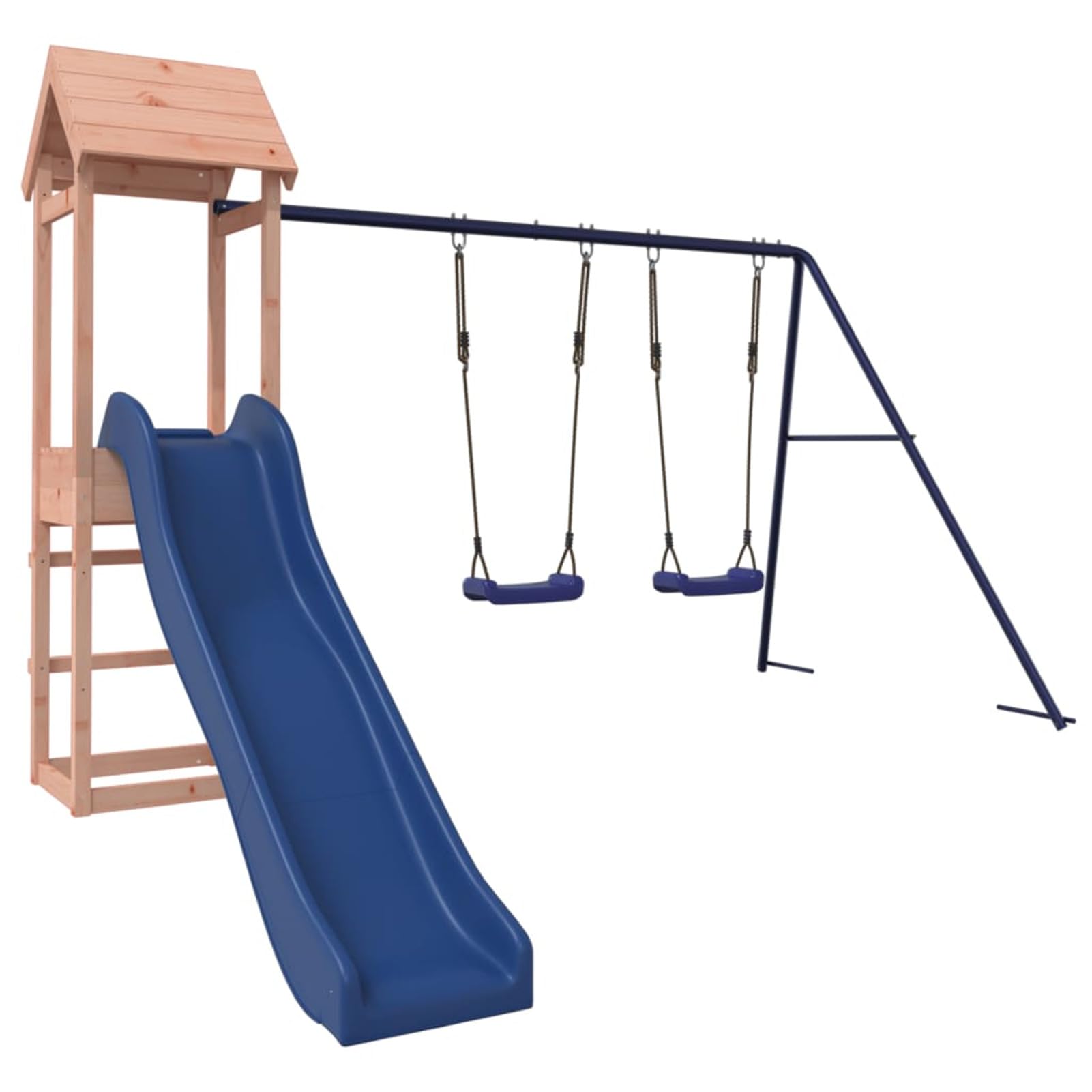 Parque Infantil de Casitas De Madera Infantiles Madera Maciza Douglas Columpio Ninos