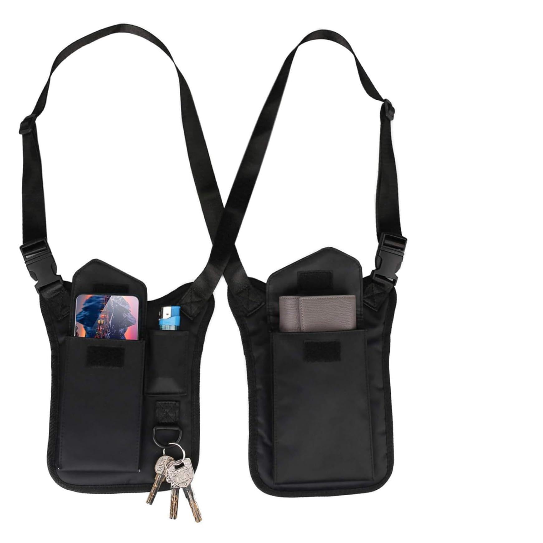 Bolso de seguridad para axilas que evita robos en viajes y transporte urbano 6