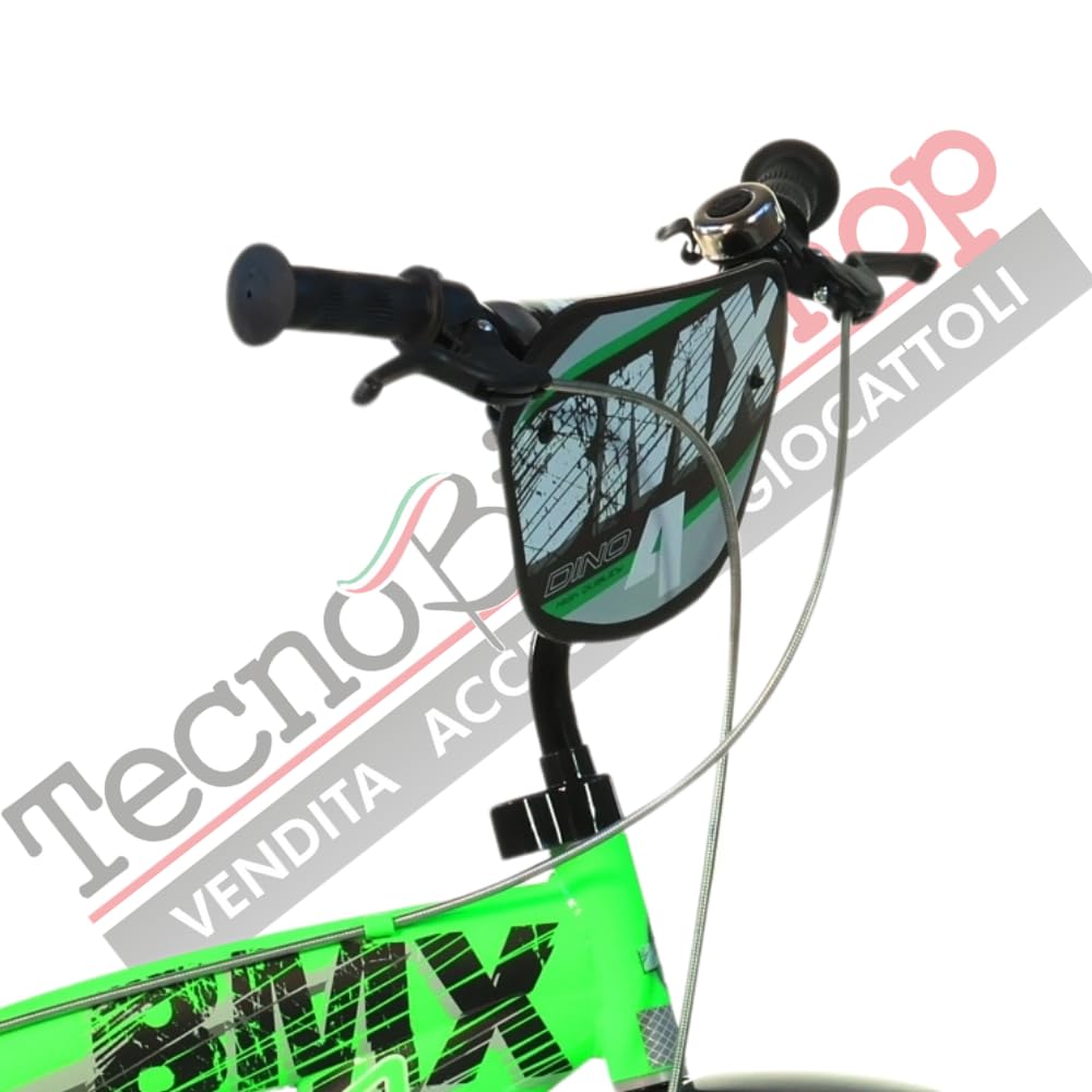 Bicicleta Niño BMX Dino Bikes 12-14-16 Pulgadas Negro/Verde