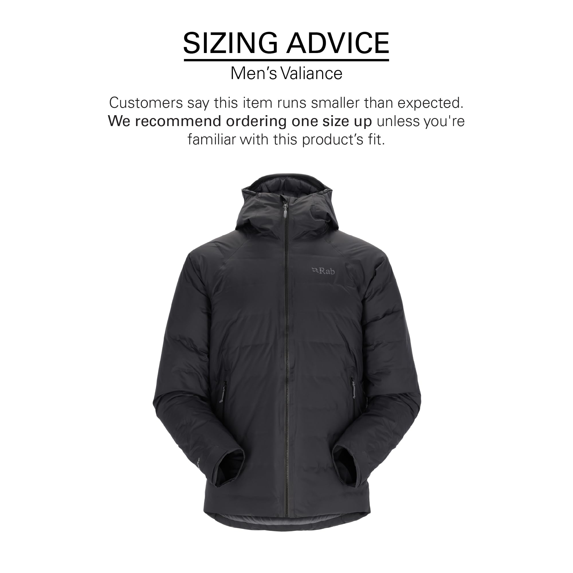 Rab Men's Valiance Down Jacket for Climbing & Mountaineering - Black - Medium