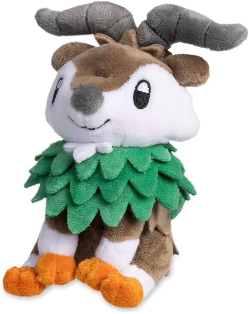 Pokémon Center: Skiddo Sitting Cuties Plush, 5 ¼ Inch
