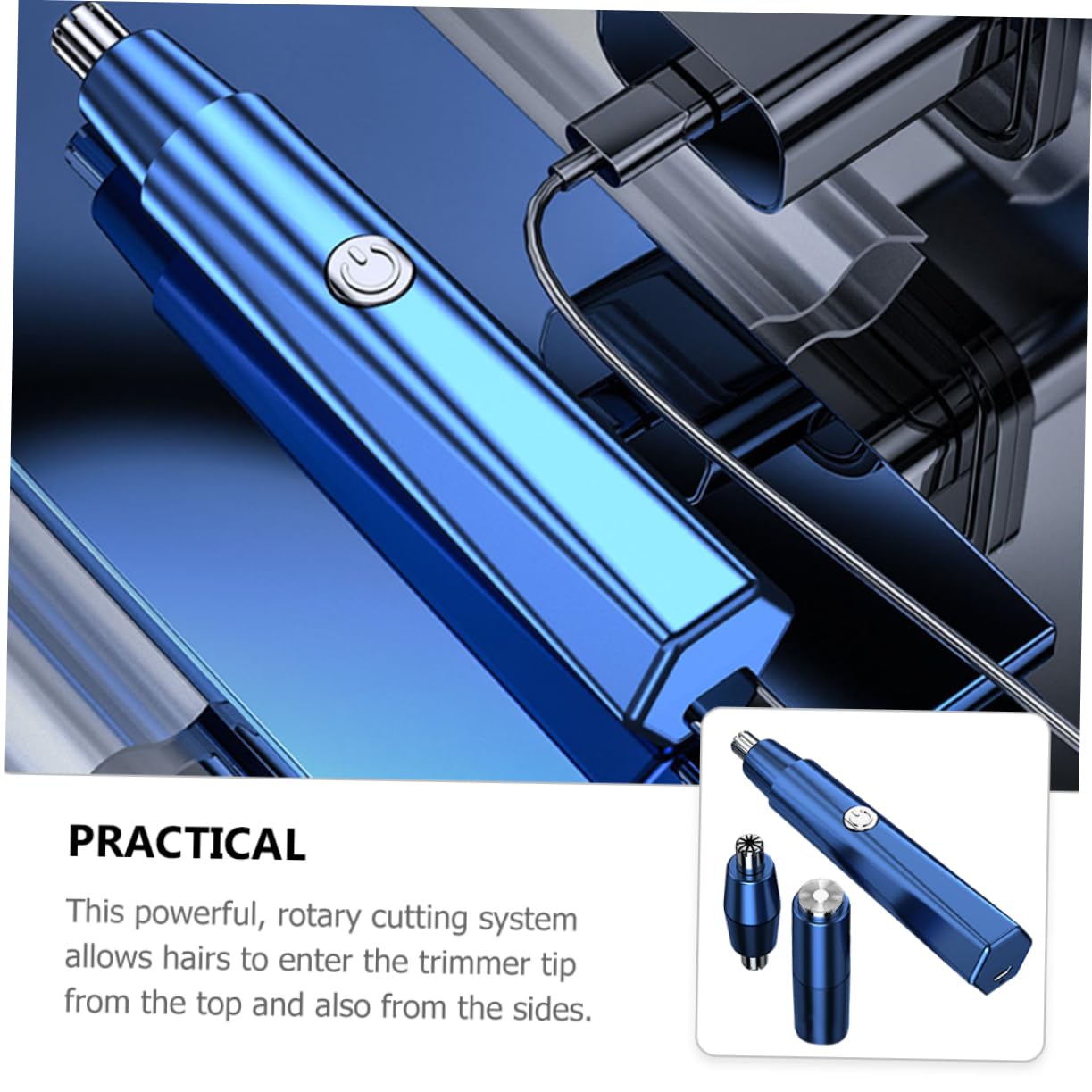 Baluue 3sets Trimmer Per Naso e Orecchie Rasoio Design Per Rimozione Precisa Per e Sopracciglia