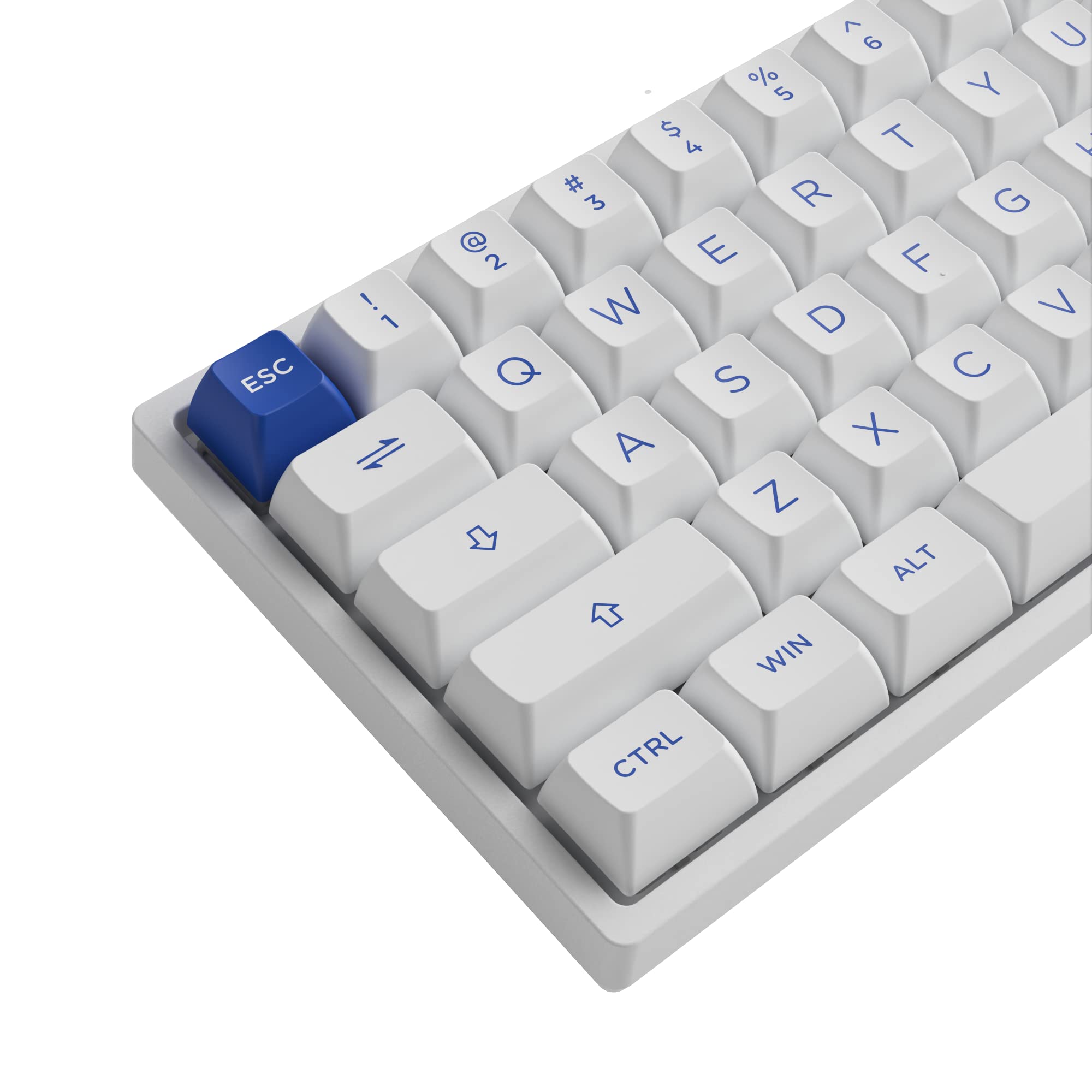 Amazon.co.jp: Akko Blue on White 197キー ASA プロファイル PBT