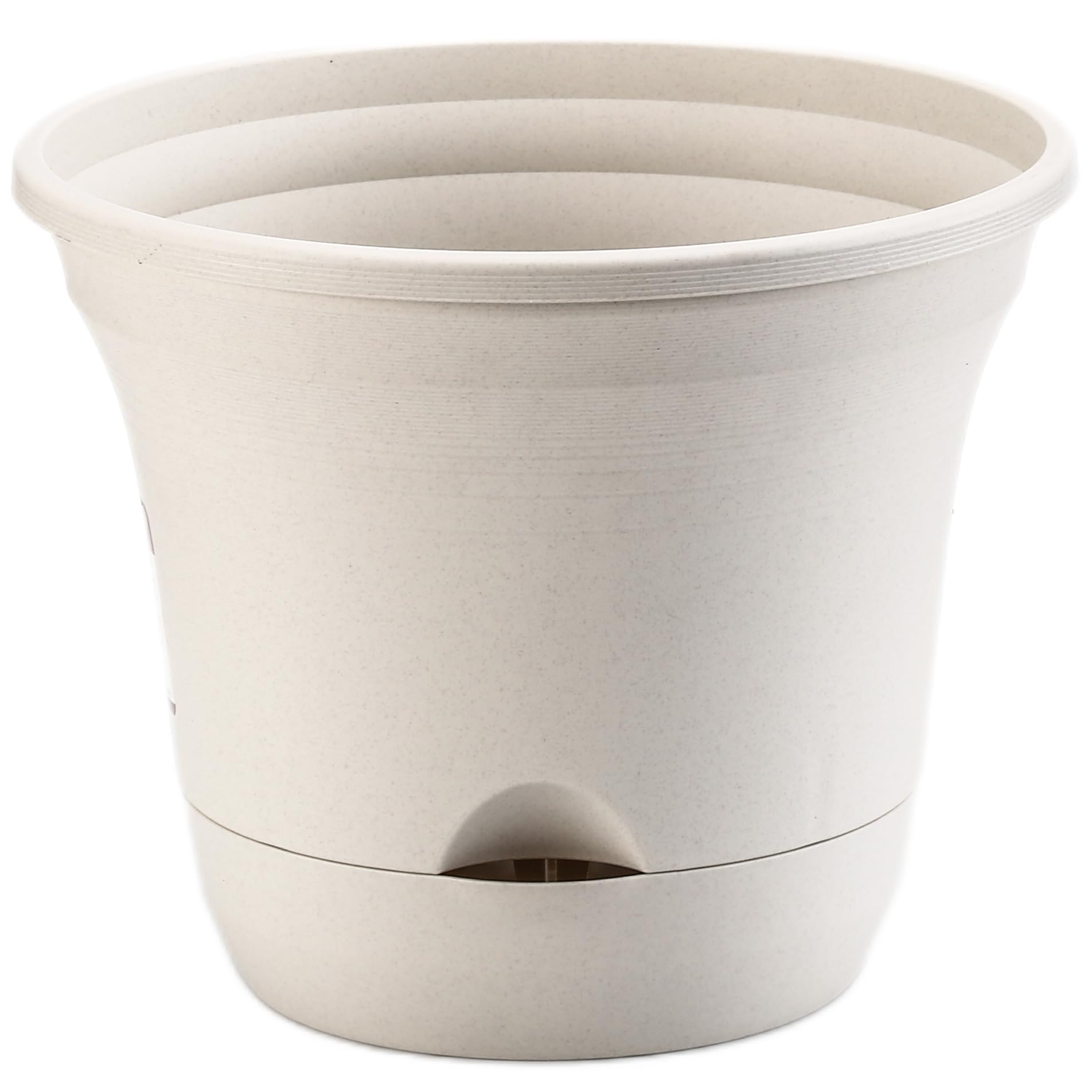 Olly & Rose Lazy Planters - Self Watering Plant Pot Ivory - 30cm Large Planter - Indoor & Outdoor Garden Flower Pot (1 x 30cm)