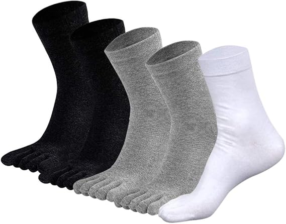 Amazon メンズ五本指靴下 スポーツ ビジネスソックス 5足セット 25 28 Byinns ブラック 2 グレー 2 ホワイト 1 フットカバー スニーカーソックス 通販