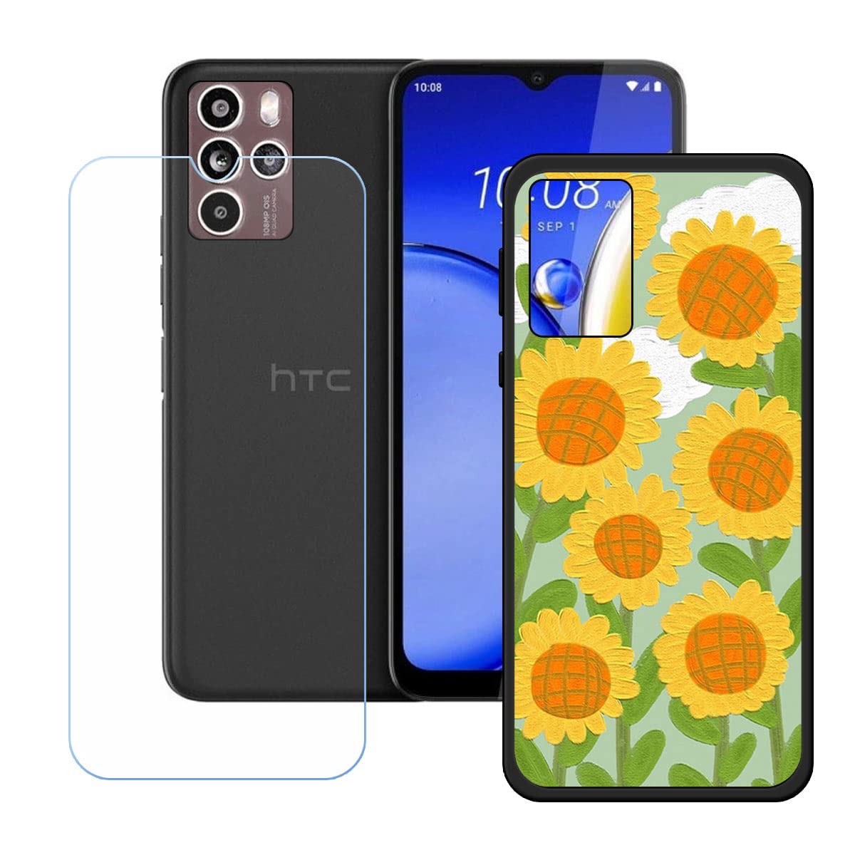 LCEHTOGYE Cover per HTC U23 PRO + Pellicola Protettiva in