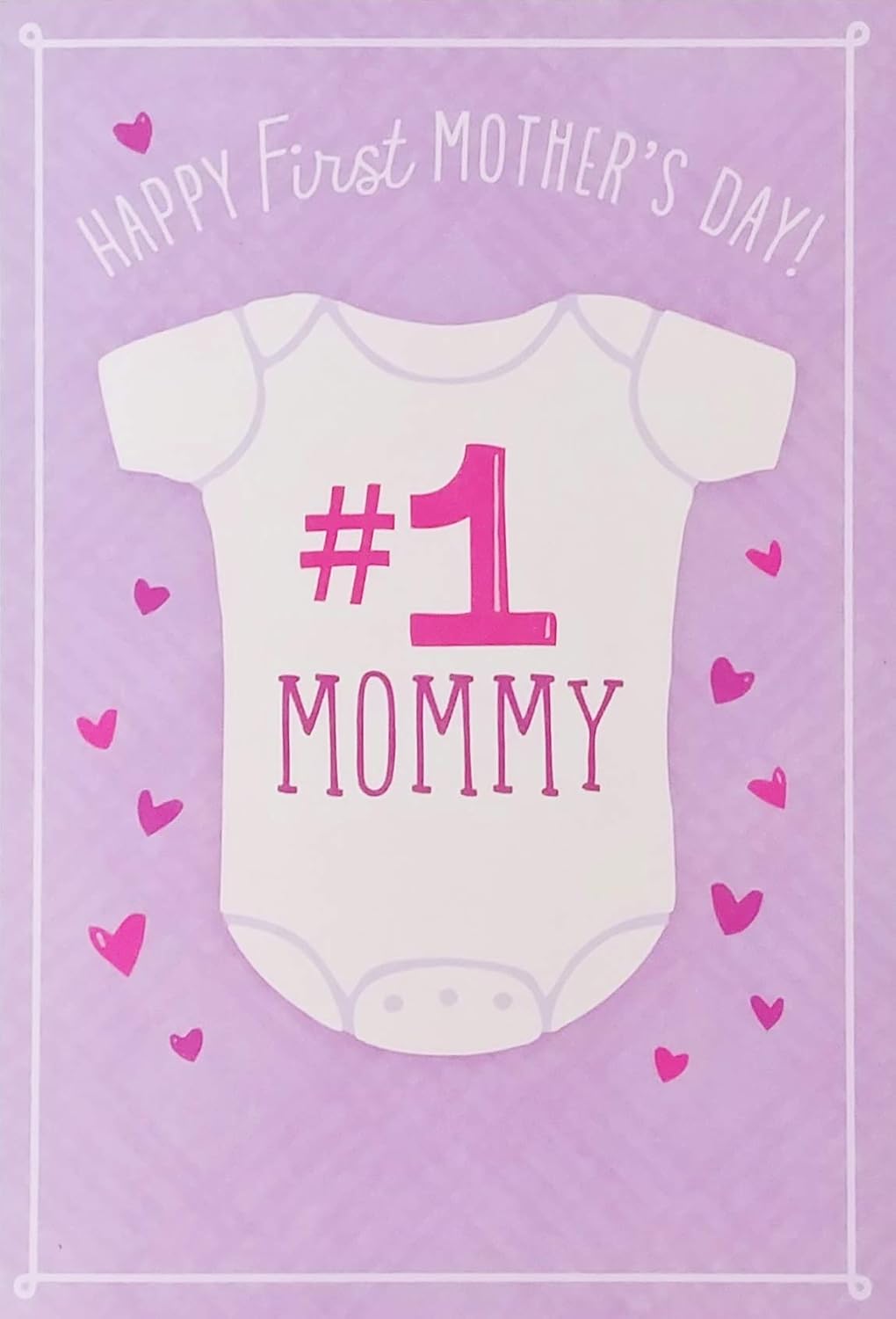 Greeting Card Happy First 1st Mother's Day What a lucky baby to have a mommy like you