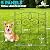 Gray Bunny Dog Fence or Garden Fence, 5 Panels, 10ft L x 24" H No Dig Rustproof Metal Panels for Garden Fencing, Small Garden Fence Animal Barrier, Decorative Garden Fence Border and Fencing for Yard