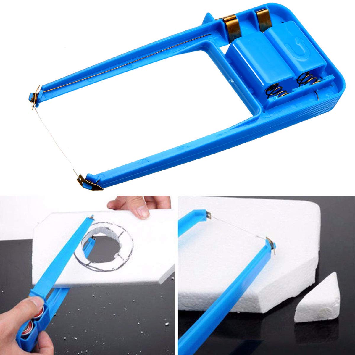 Blue Hot Wire Foam Cutter Small Electric Styrofoam Polystyrene Craft Handmade DIY Making Tools Foam Cutting Hole Machine