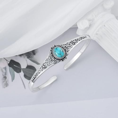 Miniatura 3 de Pulsera de plata de ley 925 con piedras preciosas naturales, joyería de regalo para mujeres, madre y esposa