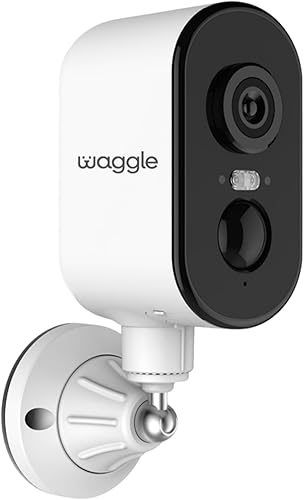 Waggle Cámara de seguridad celular inalámbrica 4G LTE para exteriores, no necesita WiFi, batería 2K HD, batería de 9000 mAh, visión nocturna,