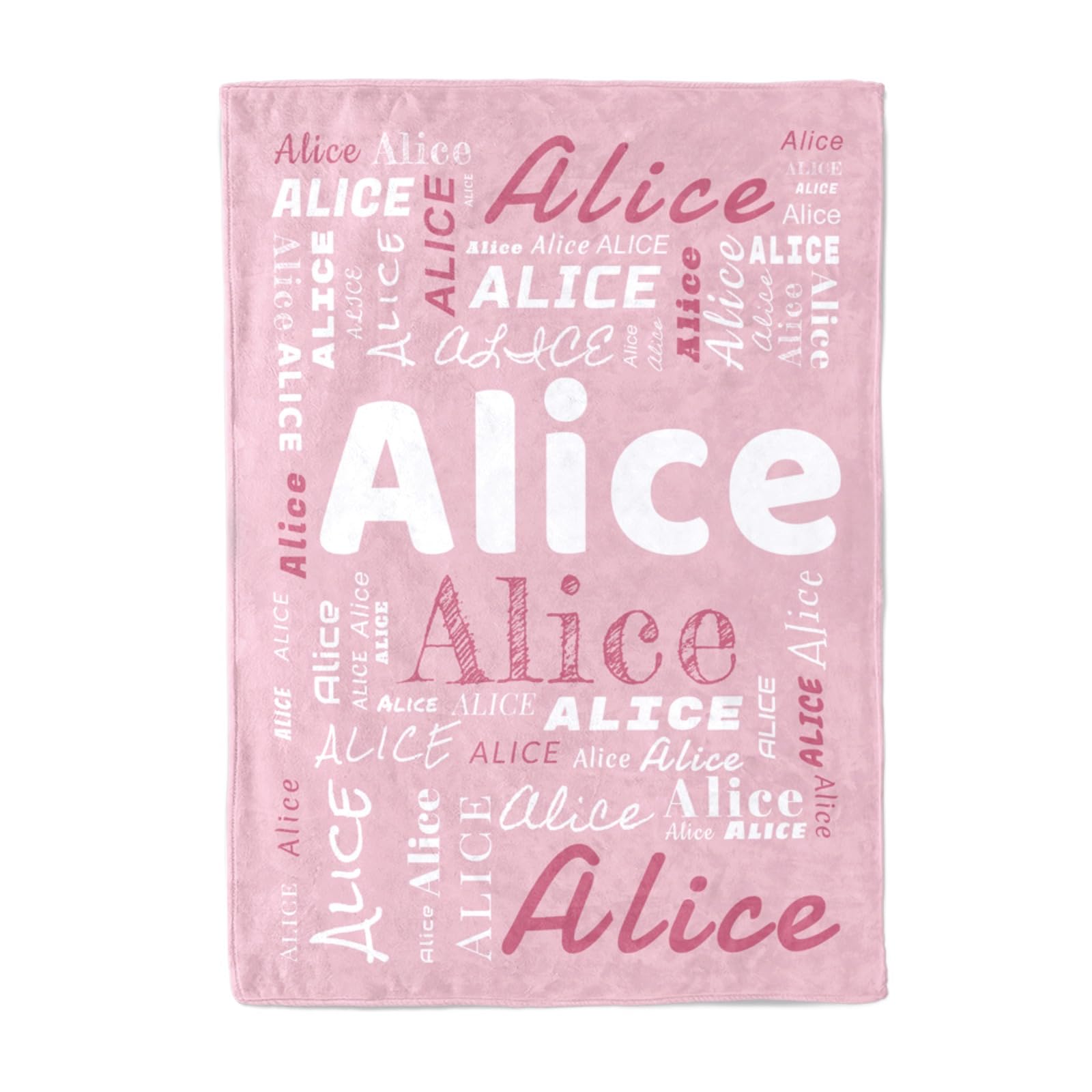 Personalised Baby Blanket, Custom Baby Blankets with Name, Custom Throw Blanket for Bedding, Soft Blanket for Baby Boys Girls, Personalised Gifts for Newborn Toddler Birthday Baby Shower Christmas