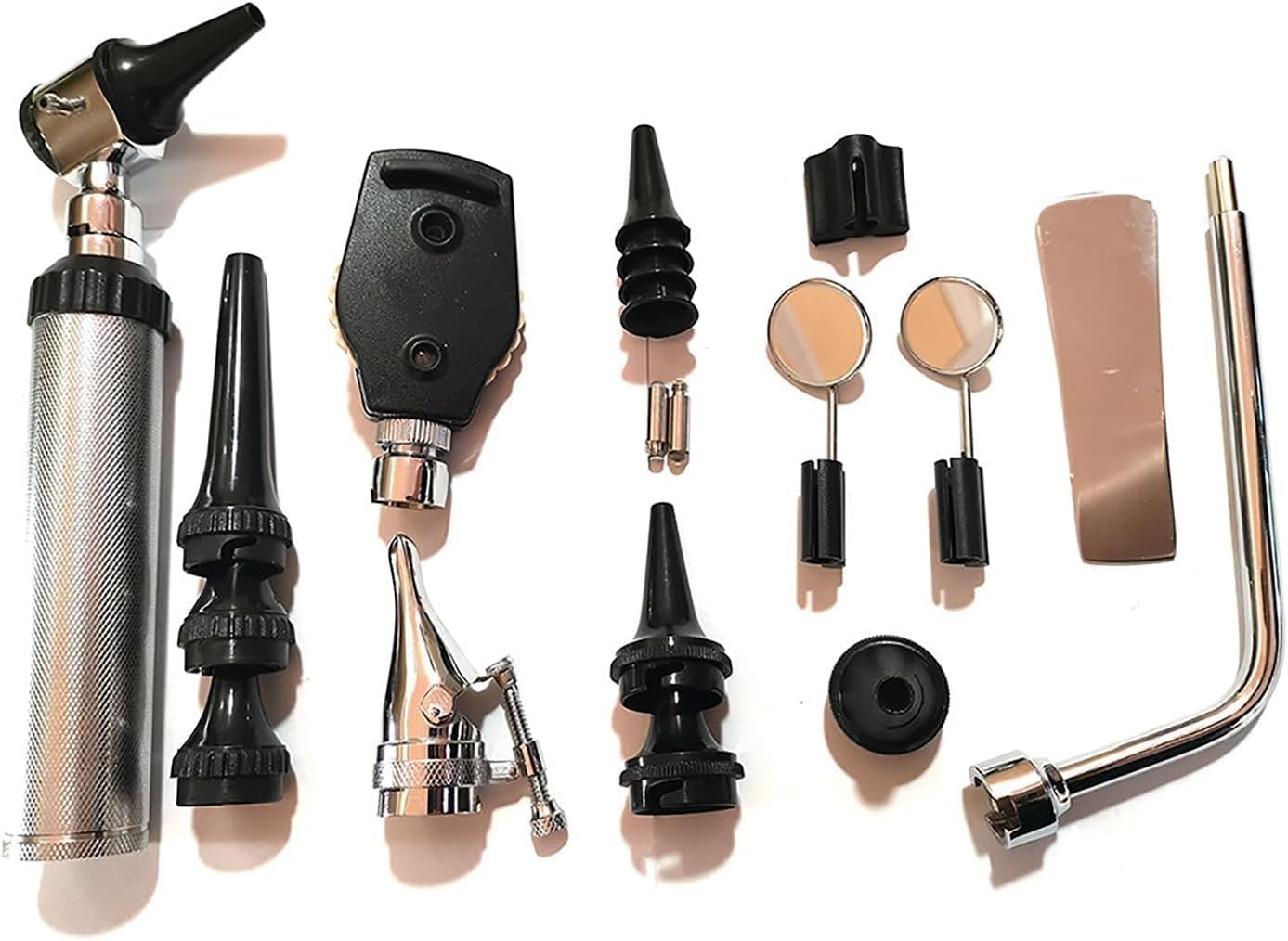 Juego De Diagnóstico De Otoscopio Y Oftalmoscopio LED Veterinario, Kit De Diagnóstico Otorrinolaringología, 12 Instrumentos De Diagnóstico Diversos, Juego De Comprobador De Órganos De Cinco Sentidos,