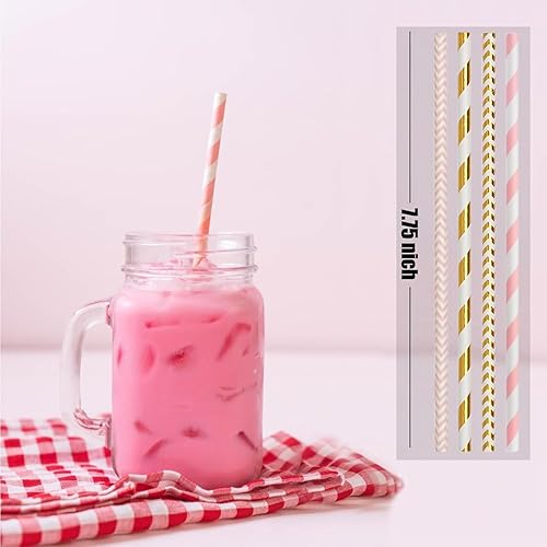 Vista 2 de Alink Pajitas de papel biodegradables