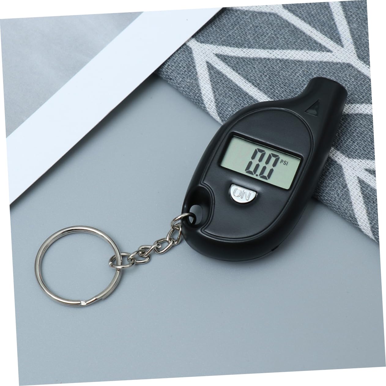 SEWOART 2Pcs Digital Tire Pressure Gauge with Keychain Portable and Ergonomic Design for Accurate Readings Cars and Trucks Non Slip Surface for Comfortable Grip