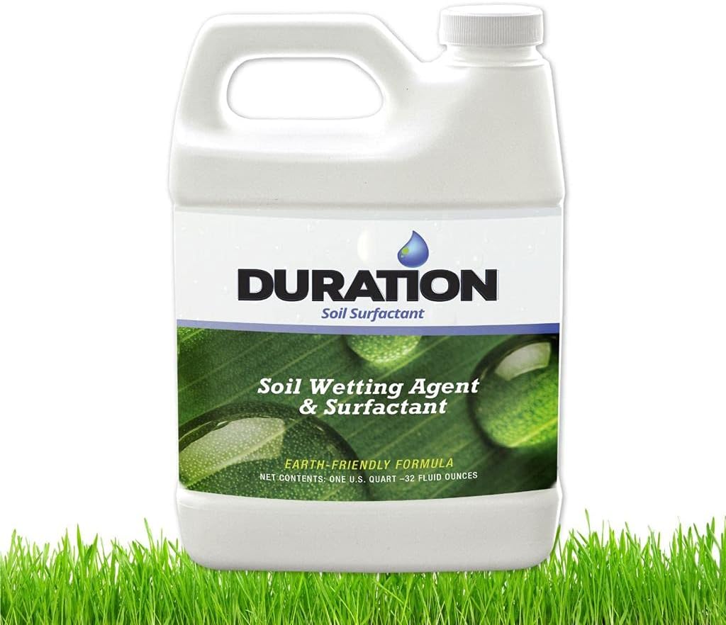 Duration Soil Surfactant Wetting Agent – Liquid Lawn Aeration Loosens Compacted Turf to Enhance Water Absorption and Air Circulation to Plant Roots – Earth Friendly Soil Activator (32 oz)