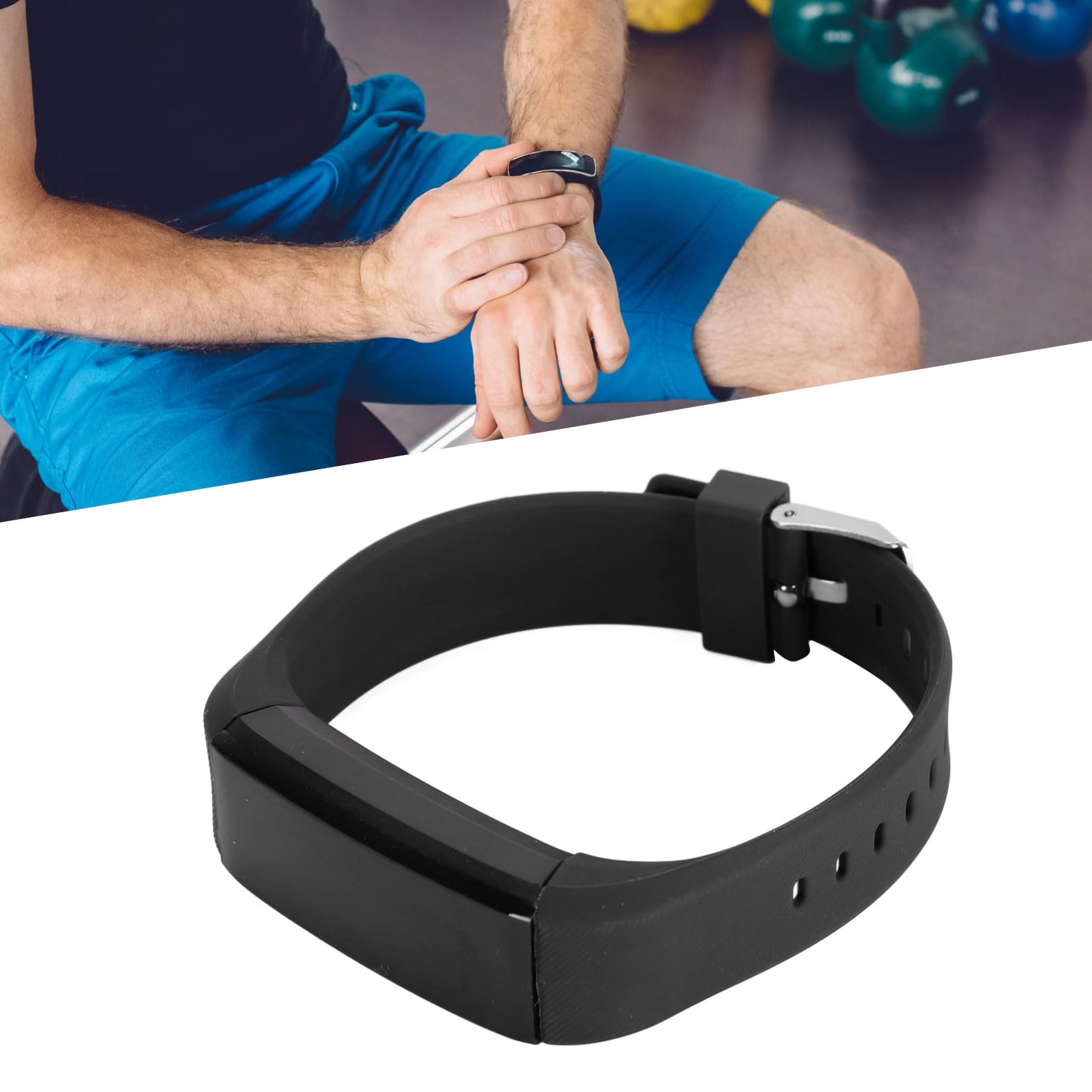 Diyeeni Sports Pedometer Watch, Sleep Monitoring, Calorie Counter, Multiple Sports Modes, Long Battery Life, Smart Notifications, Compatible for iOS for, IP67 (Black)