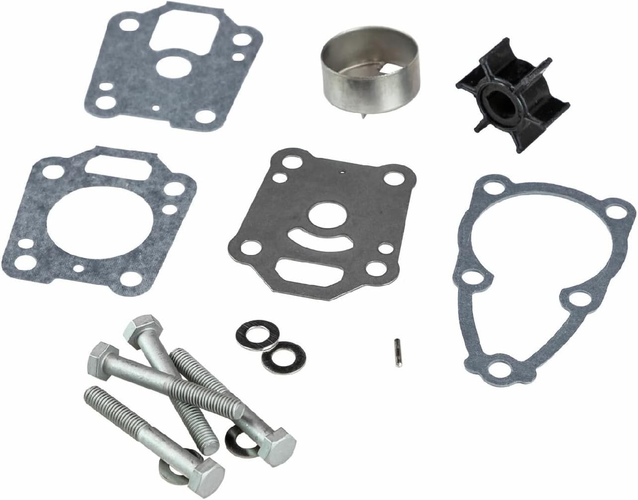 Gtion 369-87322-1 Compatible with Tohatsu Water Pump Impeller Repair Kit Mercury 8M0155395 4/5/6 HP for 9514070310 16159A03 16159T01 16159A1