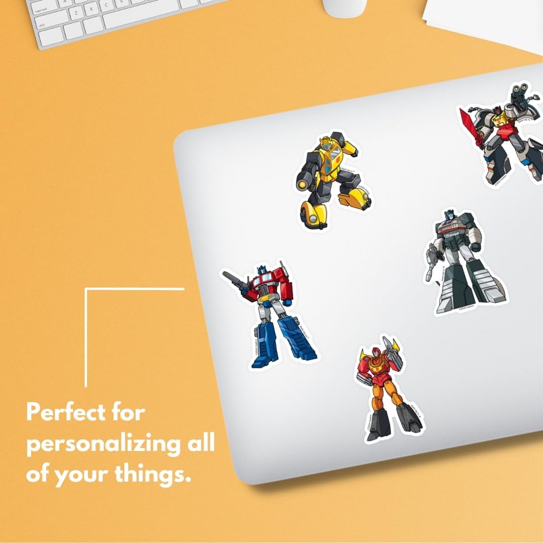 Transformers® Generations Decepticons 5-Pack Sticker Bundle - Waterproof Stickers for Water Bottles and Laptops (5, Decepticons)