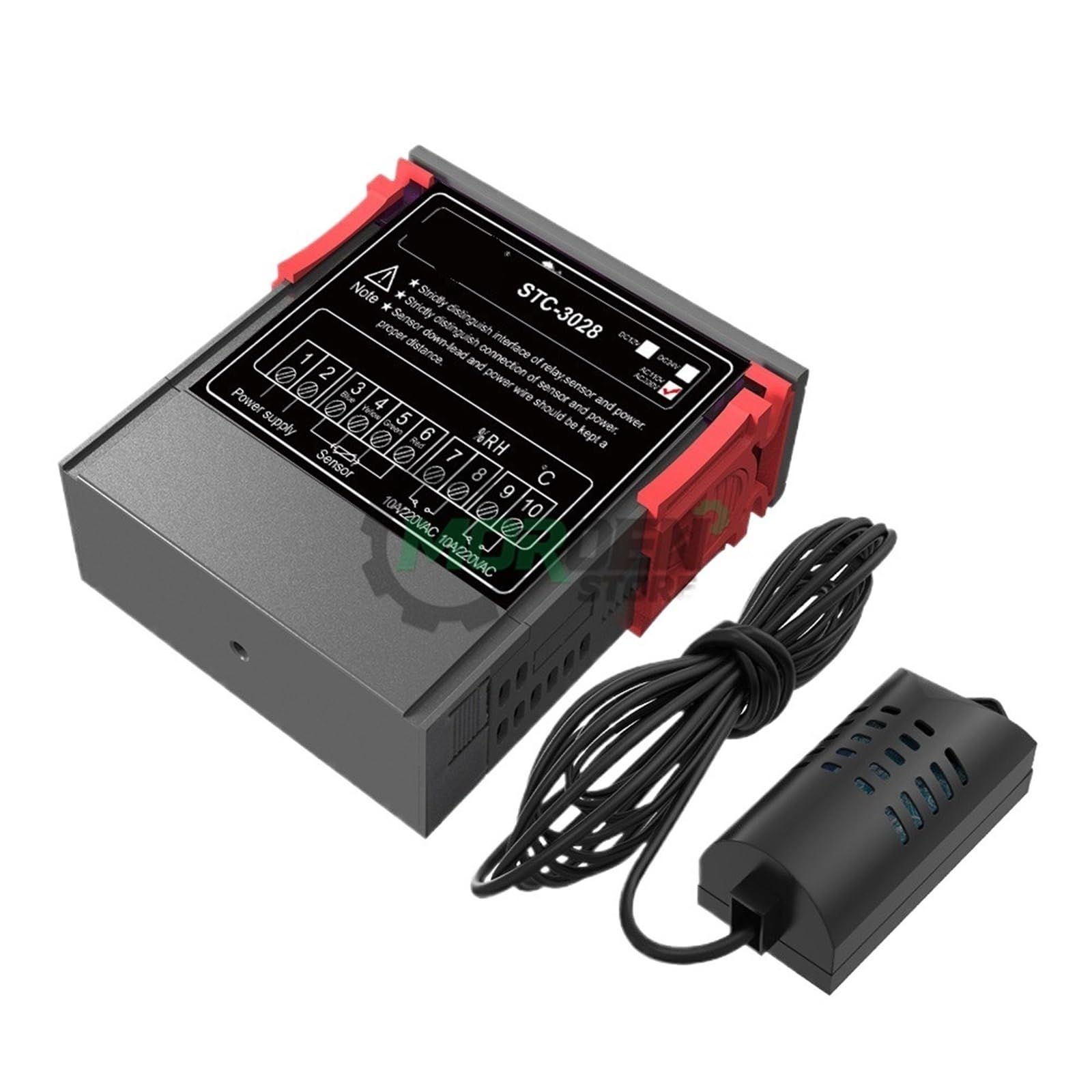 Cyfrowy regulator temperatury i wilgotności STC-3028, 10 V AC, 220 V, termometr, higrometr, termostat i inkubator, higrometr, higrometr, higrometr, higro