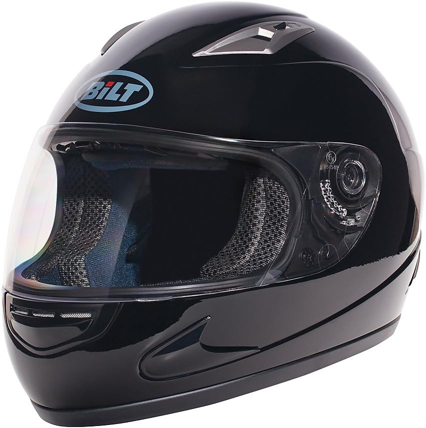Strike Full-Face Motorcycle Helmet - SM, Black